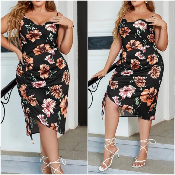 Dresses & Skirts - Boho Floral print Cami Sexy Party Dress
